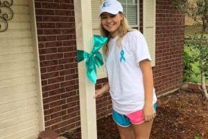 Longview TX Girl Teal Ribbon