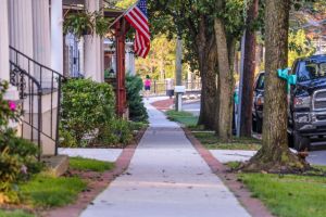 Allentown Nj Ribbon Tree Sidewalk